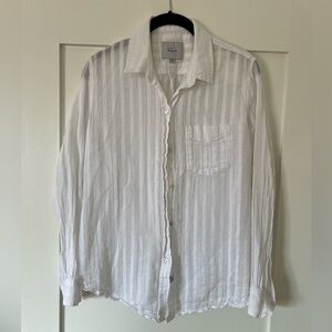 RAILS white striped shirt